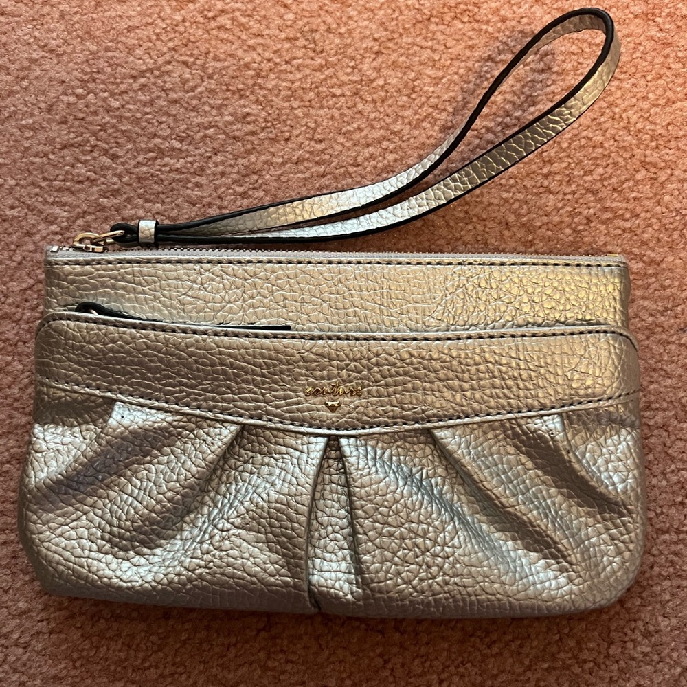 Juicy Couture silver wristlet